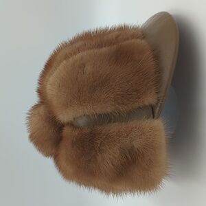 Elegant Brown Fur Women's Hat